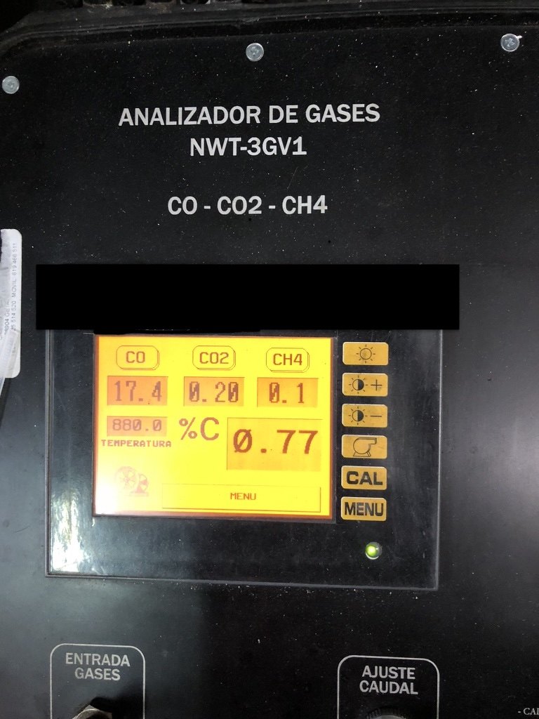 Analizzatore gas CO CO2 CH4 per forni industriali