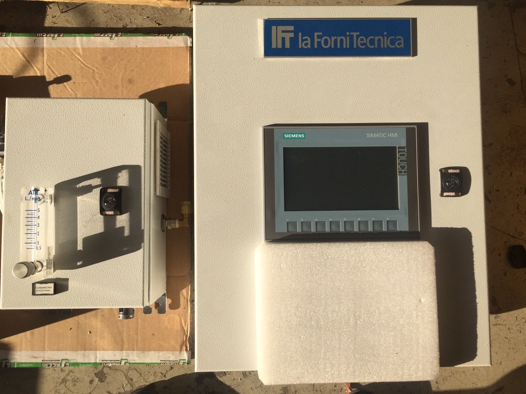 Quadro di controllo atmosfera con pannello operatore Siemens